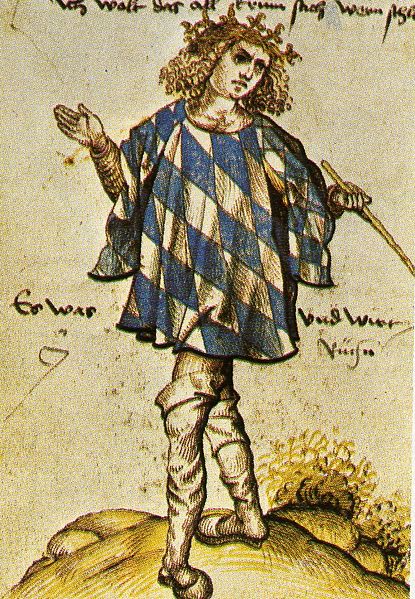 The Bavarian Herald Joerg Rugenn around 1510. Source: Oesterreichesche Nationalbibliothek (Austrian National Library) Cod. 2936, Part 2, fol 11v. |Date: c. 1510 |Author: Unknown